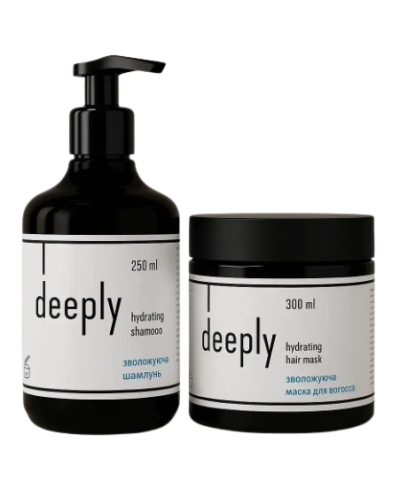 Набір Deeply Hydrating DUO шампунь та маска для зволоження сухого волосся, 300/250 мл