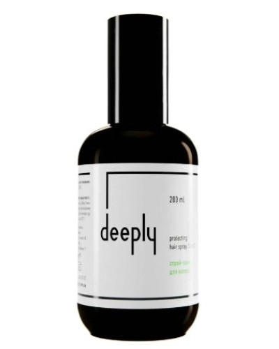 Набір deeply для інтенсивного зволоження сухого пошкодженого волосся шампунь hydrating, маска restoring та спрей 10 у 1 protecting hair spray 300/250/200 мл