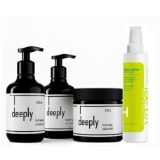 Набір deeply hydrating QUAD шампунь, кондиціонер, маска, спрей Vitael для живлення та зволоження волосся 2х250/300/150 мл