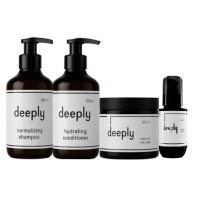 Набір Deeply Balance Control QUAD для жирної шкіри голови та сухого волосся шампунь, маска, кондиционер, флюїд 2х250/300/100 мл