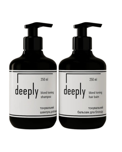 Набір deeply Blond DUO шампунь та бальзам з антижовтим пігментом, 2х250 мл