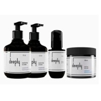 Набір deeply Blond TRIO для блонду від жовтизни для освітленого волосся і сяючого блонду Шампунь, Бальзам, Маска та Флюїд 2х250/300/100 мл