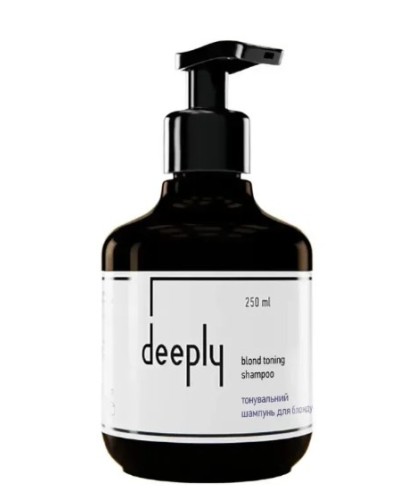 Тонувальний шампунь для блонду deeply blond toning shampoo 250 мл