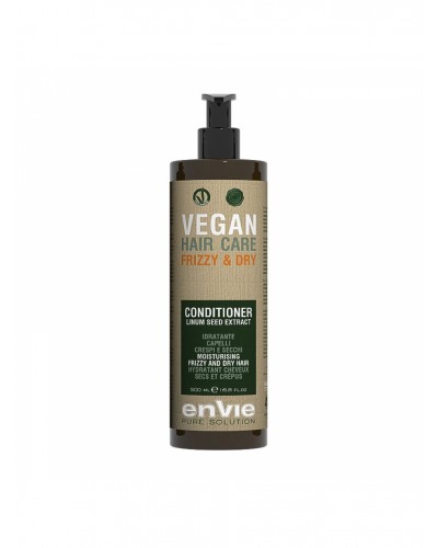 Зволожуючий кондиціонер Envie Vegan Frizzy and Dry Conditioner Linum Seed Extract для сухого і кучерявого волосся з екстрактом льону (EN860)