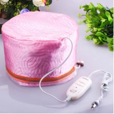 Електрична тканинна термошапка (сушуар) для масок, ламінування та лікування волосся рожева