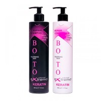 Набір Extremo Keratin Filler Repair шампунь та кондиціонер для відновлення волосся з кератином 2х500 мл