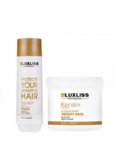 Набір Luxliss keratin smoothing Daily care (шампунь 500 мл, маска 400 мл)