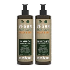 Набор Envie Vegan Frizzy and Dry Linum Seed Extract шампунь и кондиционер для сухих и вьющихся волос (EN854/EN860)