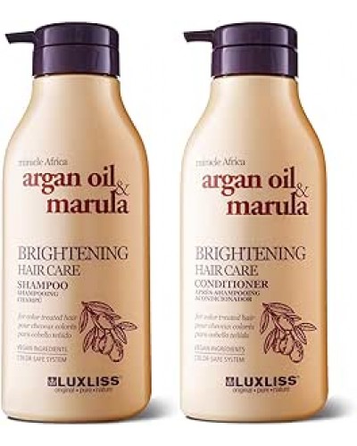 Серія догляду для блиску волосся luxliss brightening hair care shampoo 500 мл + кондиціонер 500 мл