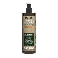 Увлажняющий шампунь Envie Vegan Frizzy and Dry Shampoo Linum Seed Extract для сухих и вьющихся волос с экстрактом льна, 500 мл 