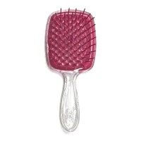 Janeke Продувний широкий гребінець для укладання волосся та сушіння феном Superbrush Plus Hollow Comb прозора ручка