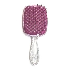 Janeke Продувний широкий гребінець для укладання волосся та сушіння феном Superbrush Plus Hollow Comb прозора ручка