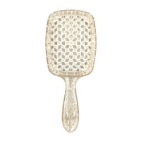 Janeke Продувний гребінець для укладання та сушіння феном Superbrush Plus Hollow Comb прозора з блискітками ручка