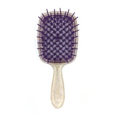 Janeke Продувний гребінець для укладання та сушіння феном Superbrush Plus Hollow Comb прозора з блискітками ручка