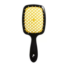 Janeke Продувний широкий гребінець для укладання волосся та сушіння феном Superbrush Plus Hollow Comb чорна ручка
