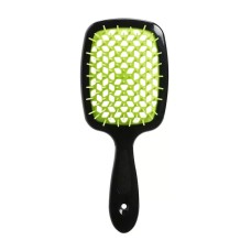 Janeke Продувний широкий гребінець для укладання волосся та сушіння феном Superbrush Plus Hollow Comb чорна ручка