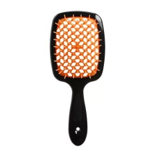 Janeke Продувний широкий гребінець для укладання волосся та сушіння феном Superbrush Plus Hollow Comb чорна ручка