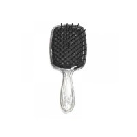 Janeke Продувная широкая расческа для укладки волос и сушки феном Superbrush Plus Hollow Comb прозрачная ручка