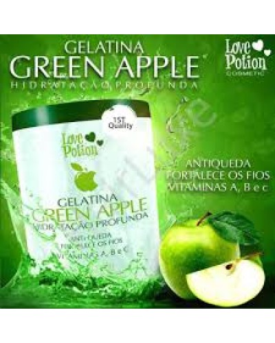 Колаген для волосся Love Potion Gelatina Green Apple 100 г (розлив)