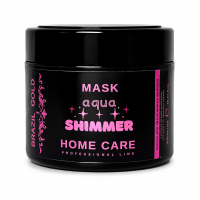 Маска для глибокого зволоження сухого та пористого волосся Brazil Gold Home Care Aqua Shimmer Mask 300 мл