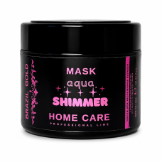 Маска для глубокого увлажнения сухих и пористых волос Brazil Gold Home Care Aqua Shimmer Mask 300 мл