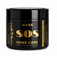 Маска для восстановления поврежденных волос Brazil Gold Home Care Sos Mask 300 мл