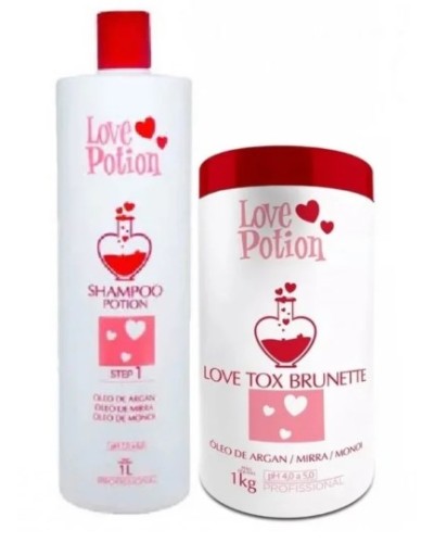 Набір ботексу Love Potion Love Tox Brunette Óleo De Argan, 50/100 г (розлив)