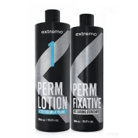 Набір для біозавивки Extremo Perm (Lotion 1 + Fixative) рідина та фіксатор для тонкого та пошкодженого волосся, 150+300 мл (розлив)