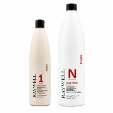 Набір для біозавивки Raywell Tools Wave Lotion 1 Strong для натурального та жорсткого густого волосся рідина і фіксатор RR540+RR543, 500+1000 мл