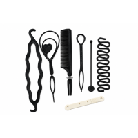 Набір Hair Styling Set для створення зачісок та плетіння волосся, 6 в 1 