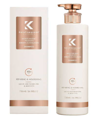 Набор Keratine Queen Duo Collagen шампунь и маска для увлажнения и восстановления поврежденных волос, 750/800 мл