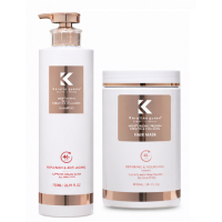 Набор Keratine Queen Duo Collagen шампунь и маска для увлажнения и восстановления поврежденных волос, 750/800 мл