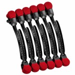 Набор металлических зажимов Termax Professional Evolution Black&Red, 12 шт