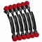Набор металлических зажимов Termax Professional Evolution Black&Red, 12 шт
