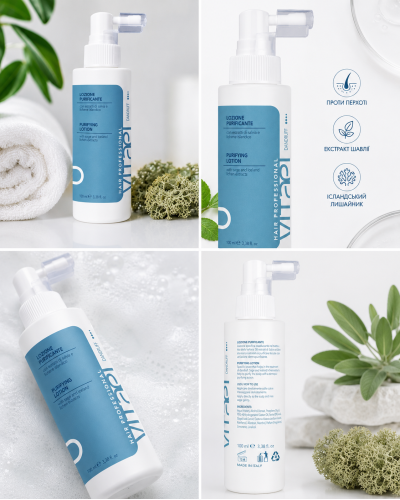 Набір проти лупи Vitael Dandruff Purifying Set – Шампунь 300 мл + Лосьйон 100 мл