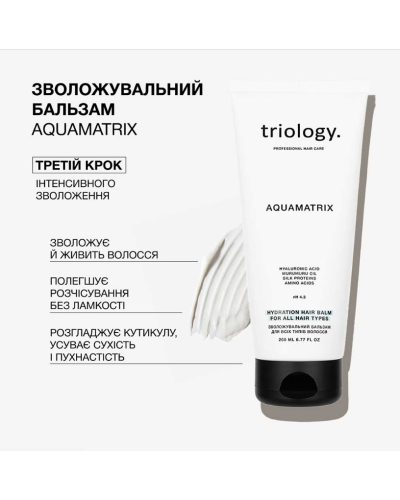 Набор DUO Triology AquaMatrix для глубокого увлажнения волос, 500//200 мл