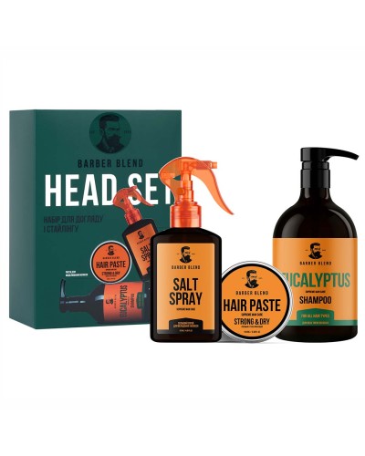 Подарунковий набір для чоловіків Head Set BARBER BLEND