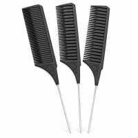 Профессиональный набор расчесок для мелирования и окрашивания MY Cosmetics Comb Black, 3 шт