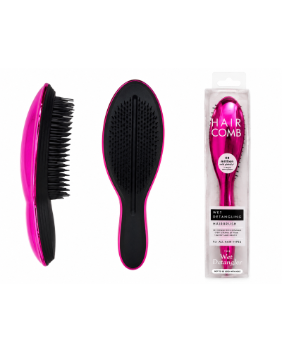 Расческа для распутывания влажных и сухих волос Tangle Teezer Wet Detangle 18 см, фуксия