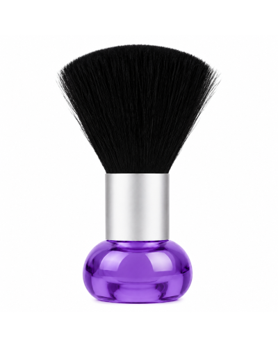 Щетка-сметка Beauty Tool волос с шеи после стрижки для парикмахера барбера с прозрачным держателем, 10х5 см