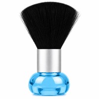 Щітка-змітка Beauty Tool волосся з шиї після стрижки для перукаря барбера з прозорим тримачем, 10х5 см