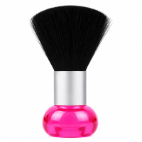 Щітка-змітка Beauty Tool волосся з шиї після стрижки для перукаря барбера з прозорим тримачем, 10х5 см