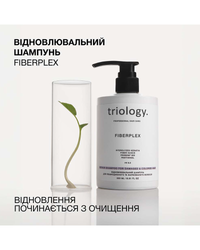 Восстанавливающий шампунь Fiberplex Triology для поврежденных и окрашенных волос, 500 мл