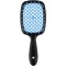 Janeke original Продувний широкий гребінець для укладання волосся та сушіння феном Superbrush, чорний