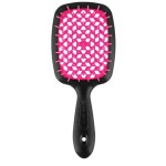 Janeke Superbrush small original Продувний широкий гребінець для укладання волосся та сушіння феном, чорний