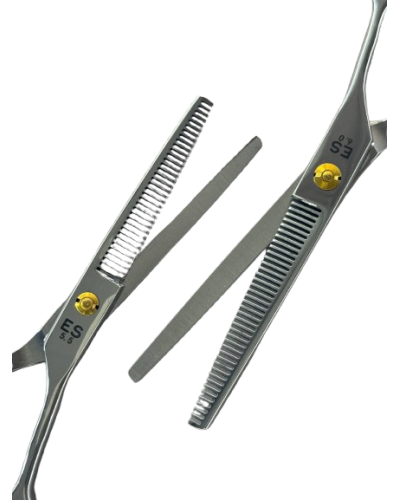 Філірувальні ножиці для стрижки ESTET срібло, 5.5 — комфорт і точність у кожному русі