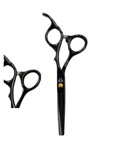 Филировочные ножницы ESTET 5.5 черные — комфорт и точность в каждом движении