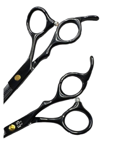 Филировочные ножницы ESTET 5.5 черные — комфорт и точность в каждом движении