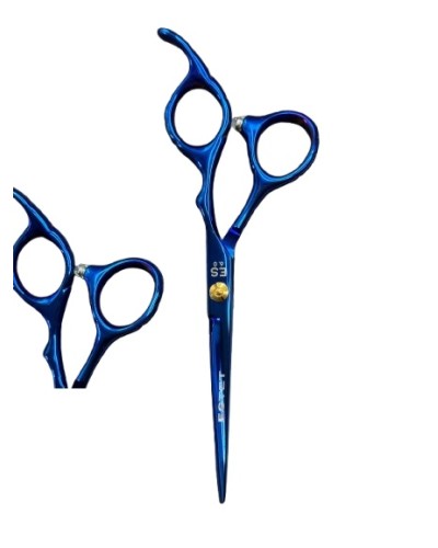 Ножиці перукарські Estet сині— професійний інструмент для точної стрижки 6,0