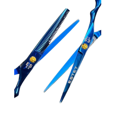 Парикмахерские ножицы для стрижки ESTET синие, 5,5